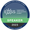 Speaker: Embedded Open Source Summit 2023